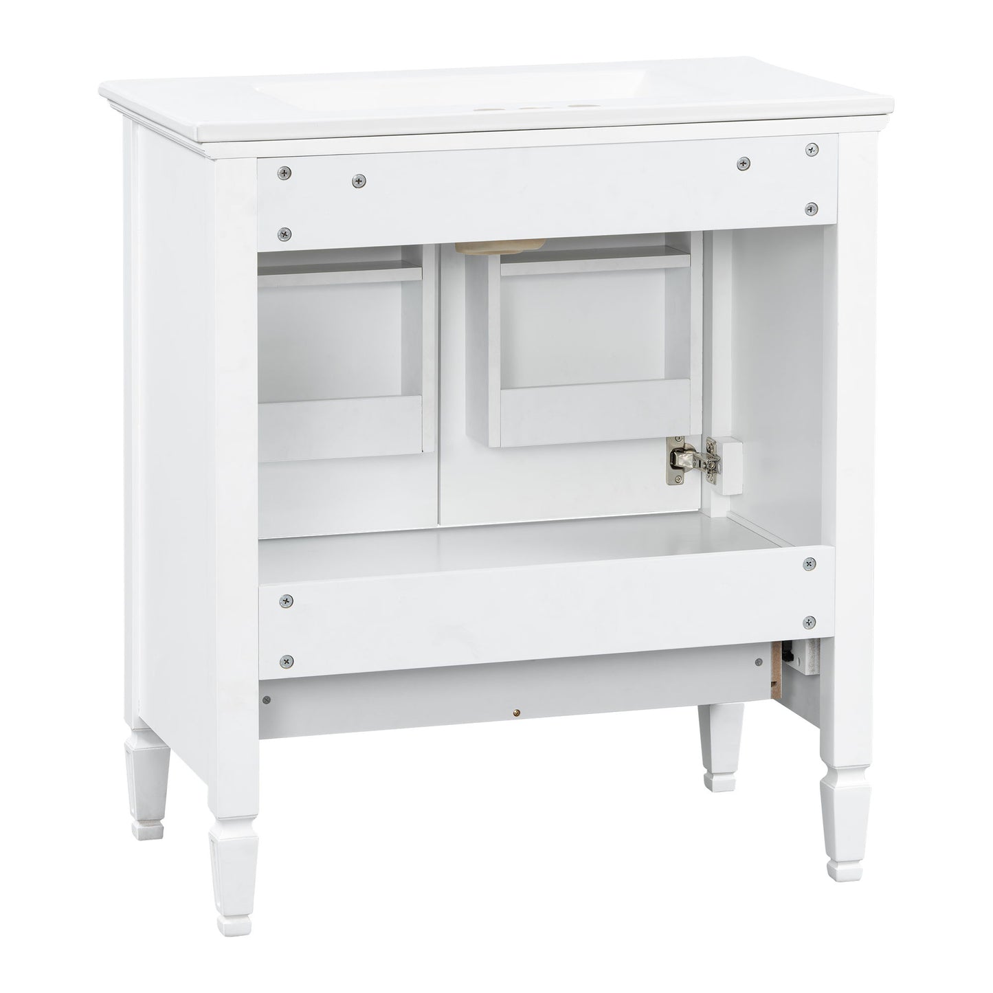 Freestanding Vanity With 1 Drawer & 2 Soft Close Doors With Door Mounted Storage