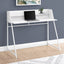 Computer Desk For Home Office, Laptop, Storage Shelves, Marble Look Contemporary & Modern