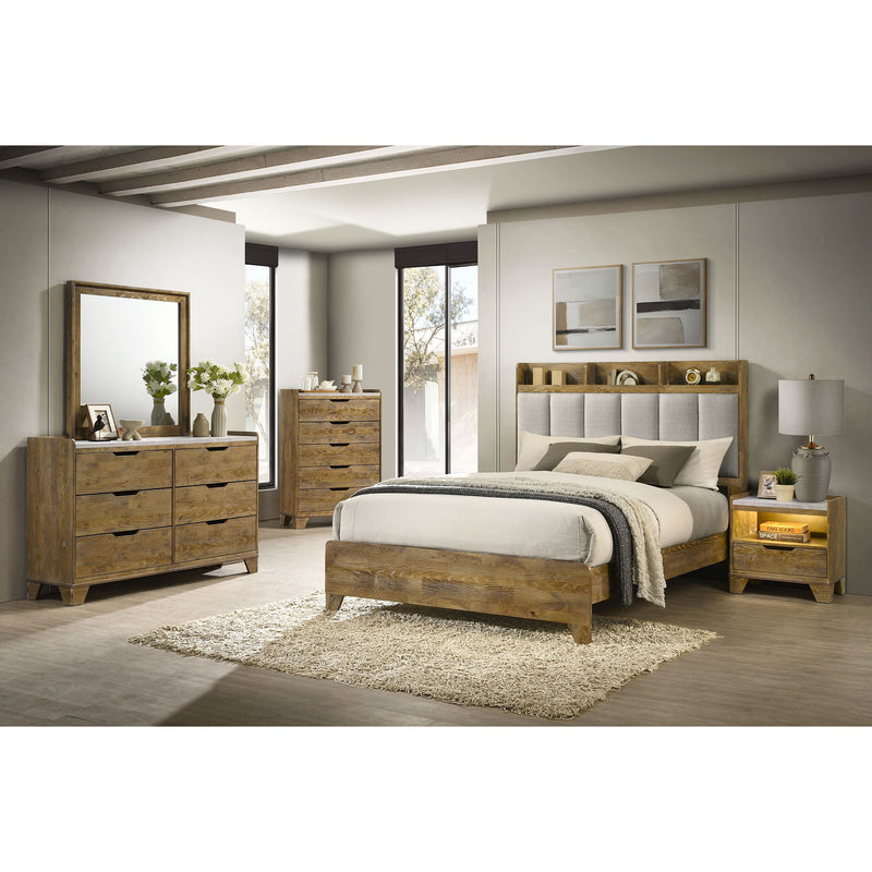 Packard - 5 Drawer Chest - Oak