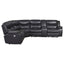 Salerno - Upholstered Power Reclining Sectional Sofa - Dark Gray
