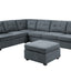 Isla - Fabric Sectional Sofa With Ottoman