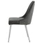 Padded Side Chair Of 2) With Upholstered Seat And Polished - Gray
