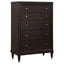 Niguel - 5 Drawer Chest Storage Furniture - Brown