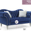 Elegant Round Arm Loveseat