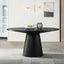 Jasper - 7 Piece Round Dining Room (Set of 7) - Ebony Black