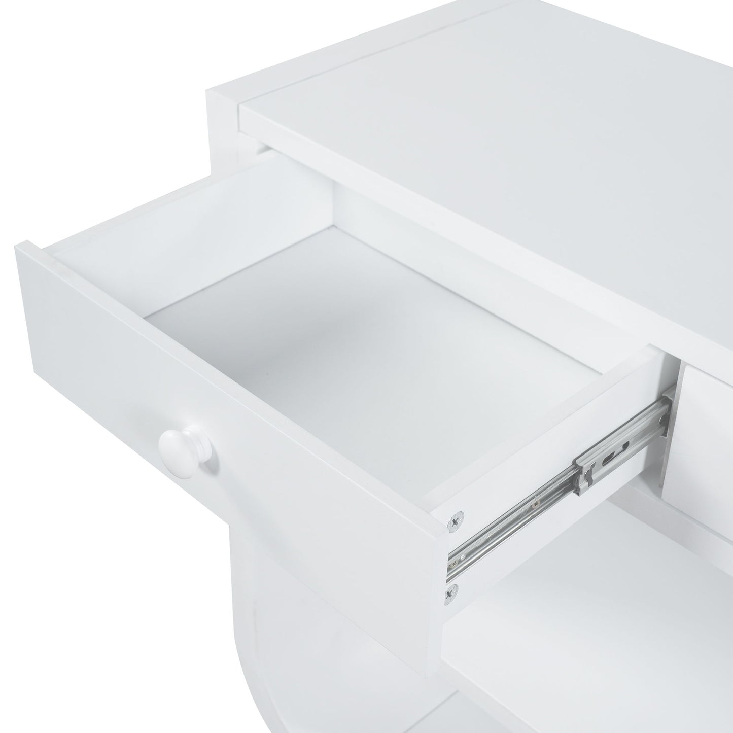 Console Table With 3 Soft Close Drawers & 2 Open Shelves