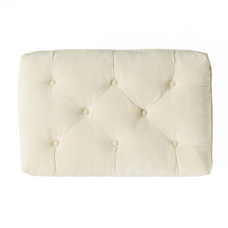 Lofton - Pillow Top Ottoman With Button Tufting - Cream