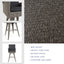 Outdoor Rattan Swivel Barstool With Water Resistant Cushion - Mixed Black / Dark Gray