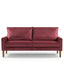 Upholstered Loveseat Sofa, 2 Seater Couch For Living Room Apartment