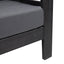 Acacia Wood Loveseat And Coffee Table Set With Cushions