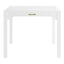Alleyville - Square Dining Table With Storage Drawer - White