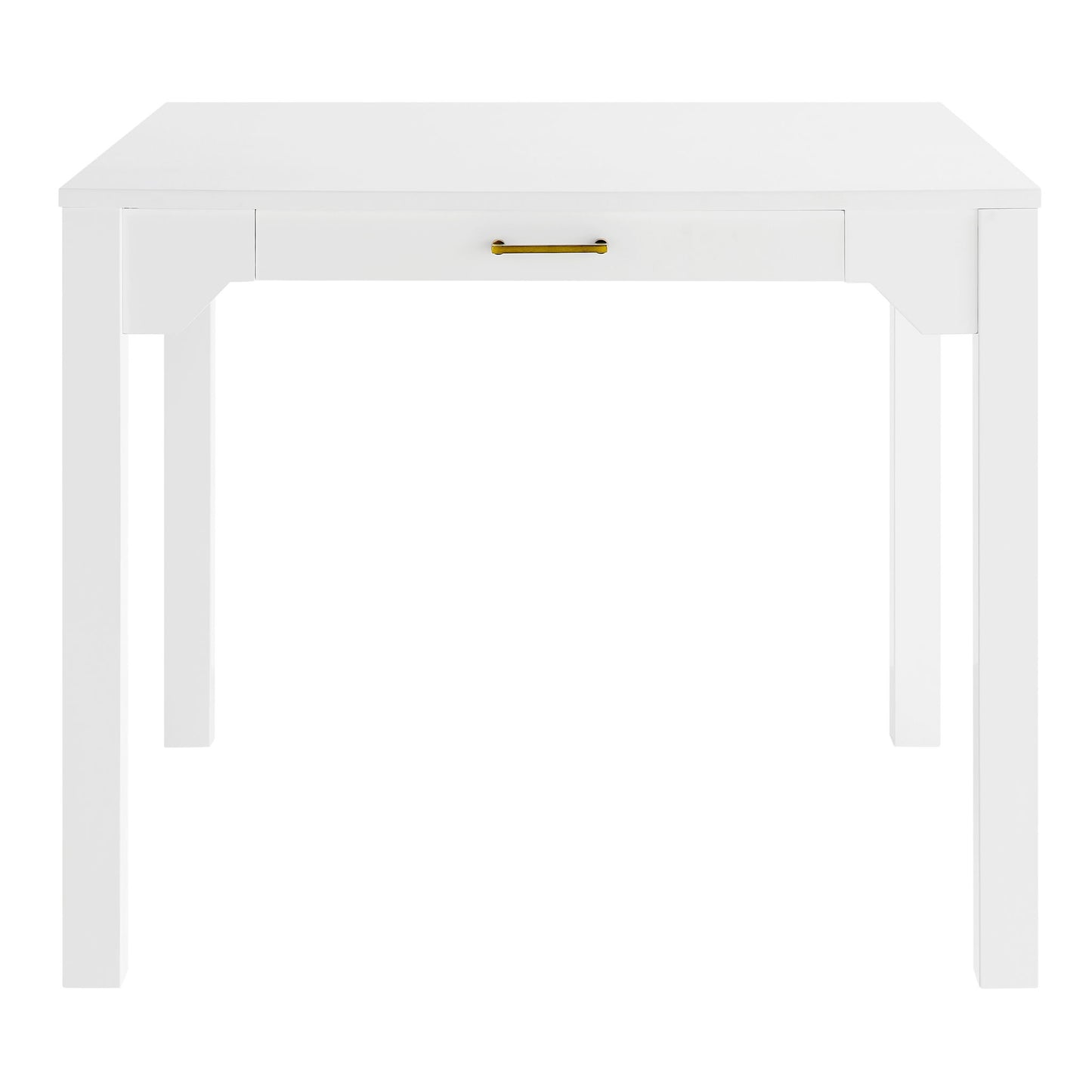 Alleyville - Square Dining Table With Storage Drawer - White