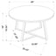 Donovan - Coffee Table With Round Top - White