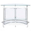 Strick - Freestanding Glass Top Home Bar Wine Cabinet - White