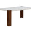 Hettie - Dining Table With Engineered Stone Top - Brown