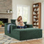 Convertible Chaise Lounge Chair With Wide Armrest & Throw Pillows