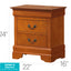 Louis Phillipe - Nightstand - Wood