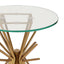 Table With Sunburst Design - Gold