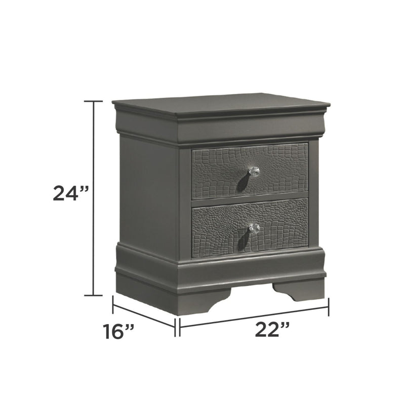 Blaze - 2 Drawer Nightstand