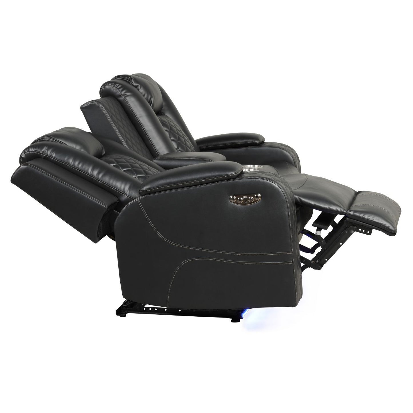 Benz - LED & Power Recliner With Adjustable Headrests And Ambient LED Lighting