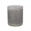 Outdoor Lightweight End Table Round Concrete Outdoor Side Table - Natural