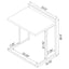 Rectangular Top Snack Table