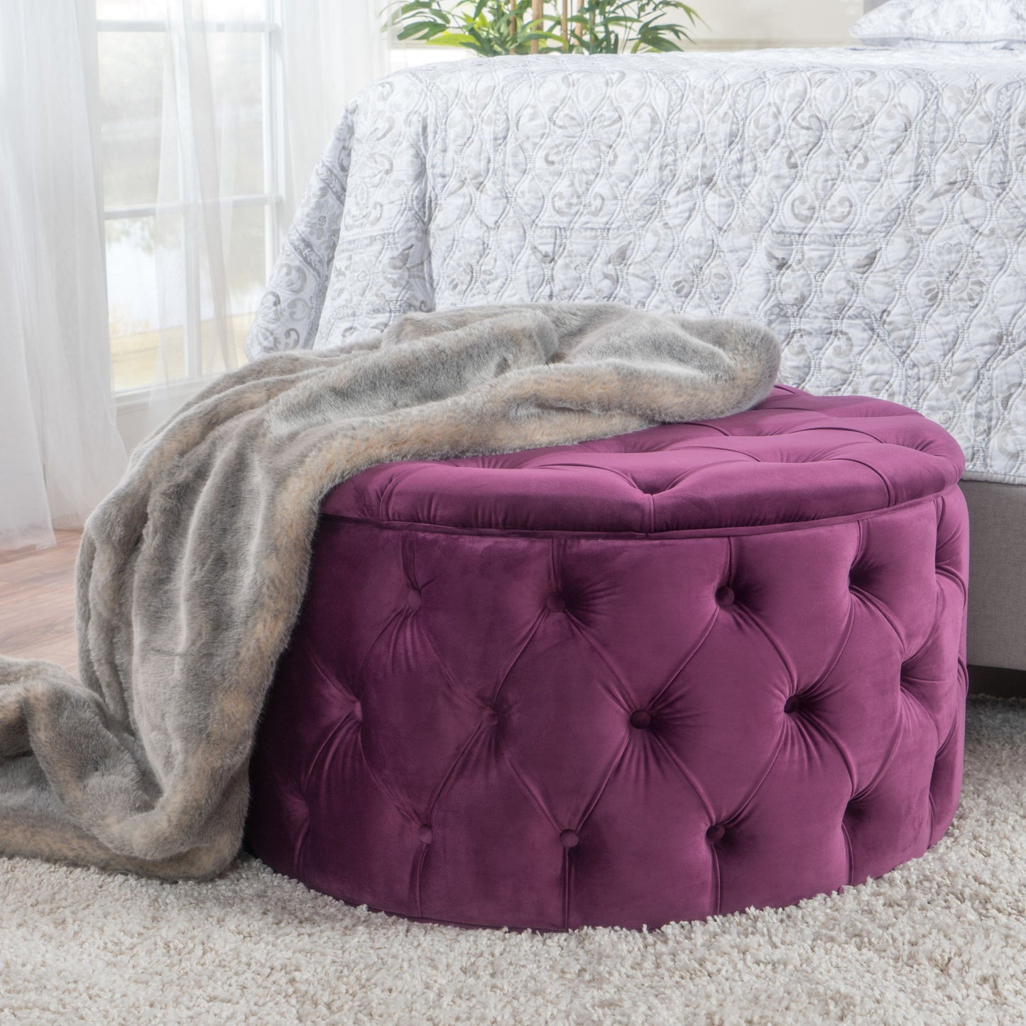 Modern Glam Ottoman