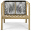 Palmetto - Outdoor Conversation Chair (Set of 2) - Stone Gray