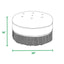 Yolanda - Round Upholstered Accent Ottoman
