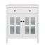 Bathroom Vanity With Ceramic Sink, Adjustable Shelf & Tip Out Tray