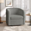 Power Lift Recliner Barrel Shape Reclining Chair With Footrest And Side Pocket