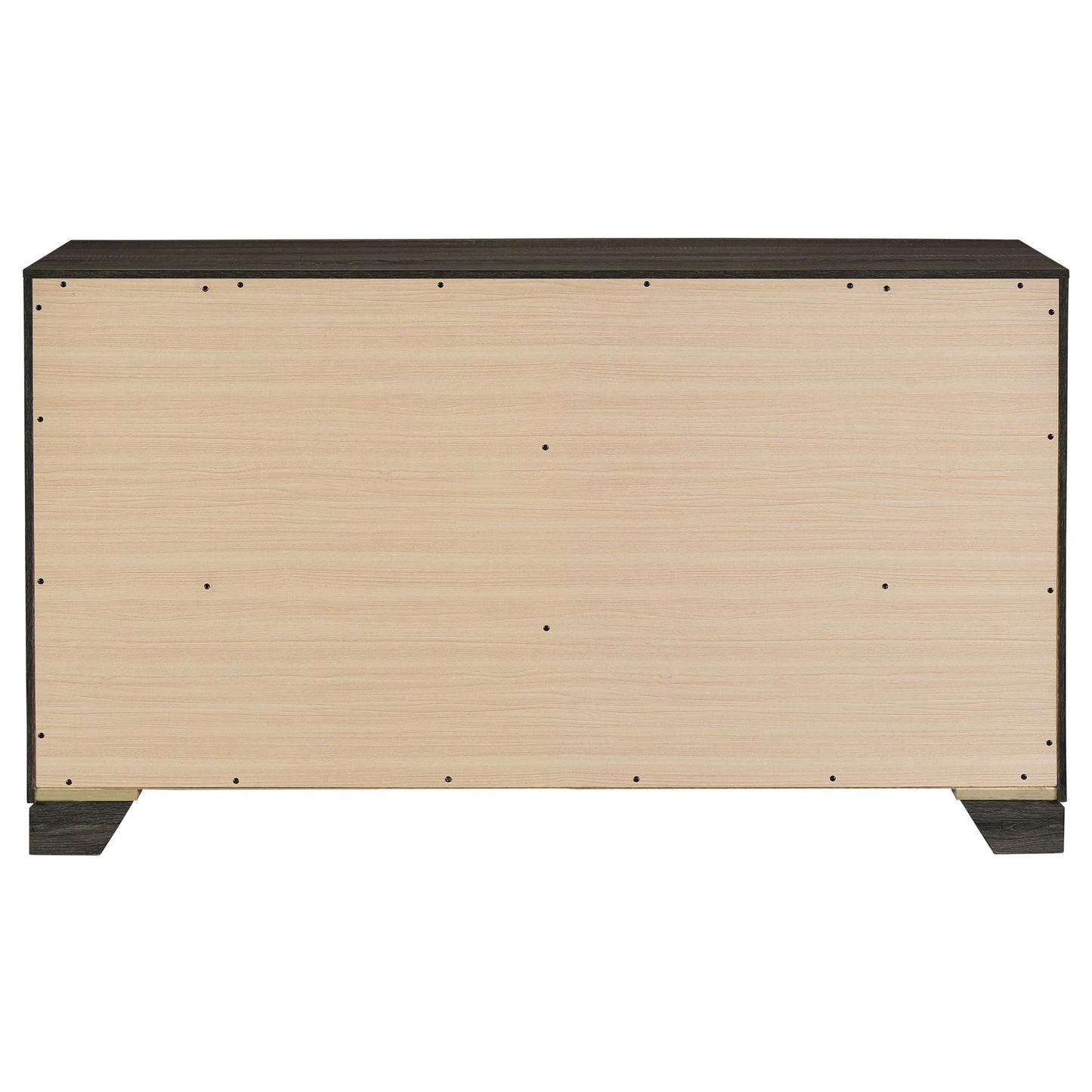 Funston - 6 Drawer Dresser Cabinet - Brown Oak