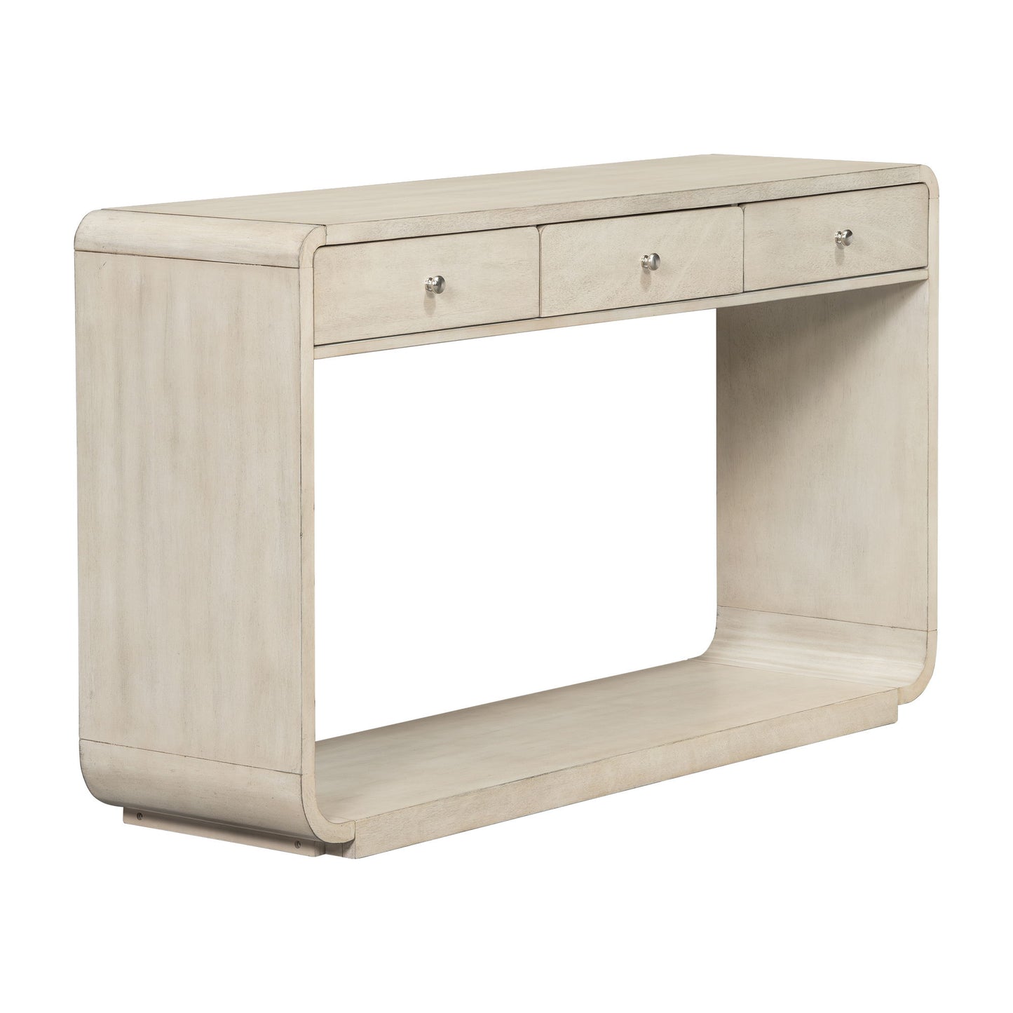 Console Table With 3 Drawers And Display Shelf