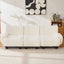 3 Seater Sofa Couch With Curved Armrests