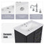 30" Bathroom Vanity With Sink, 3 Drawers, Adjustable Feet
