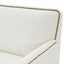 Tolland - Swivel Accent Chair With Antique Brass Nailhead Trim - Cream