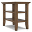Acadian - Narrow Side Table - Rustic Brown