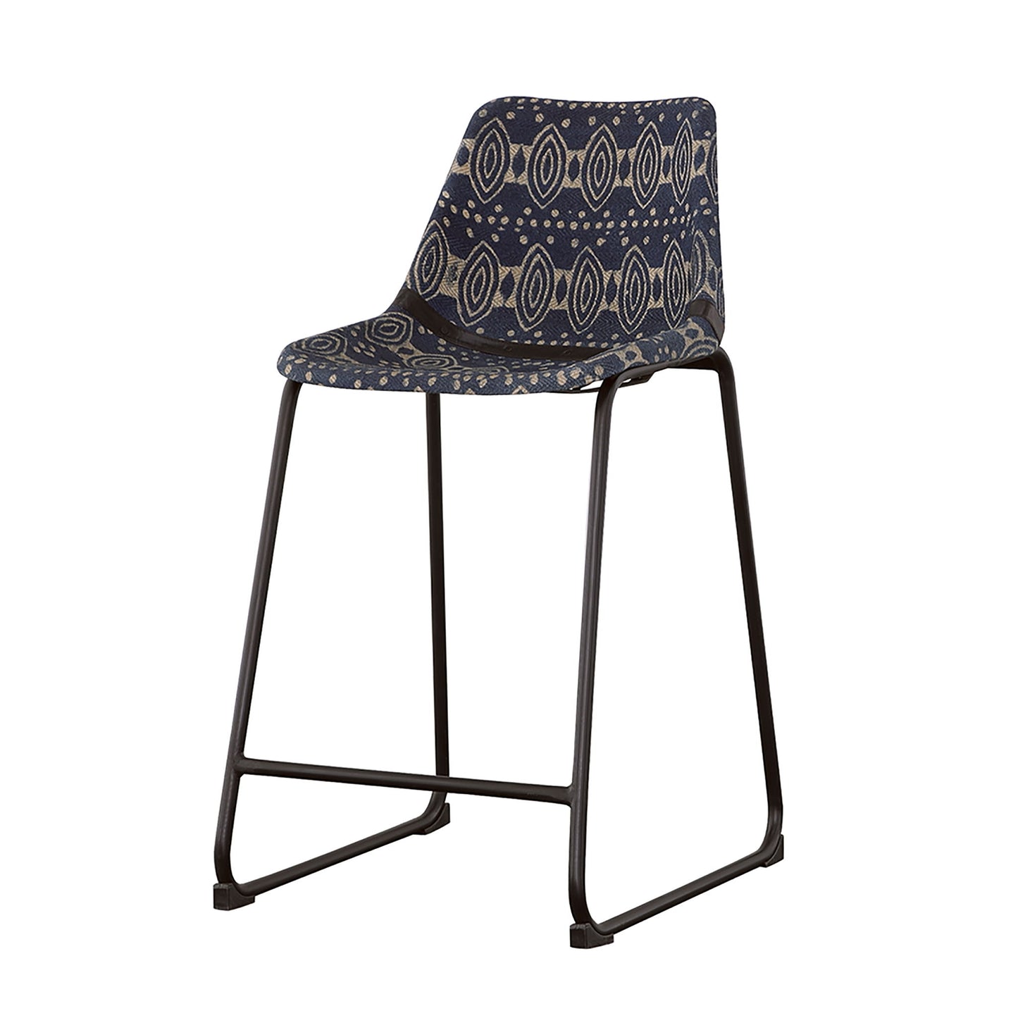 Claire - Canvas Upholstered Counter Chair (Set of 2) - Blue