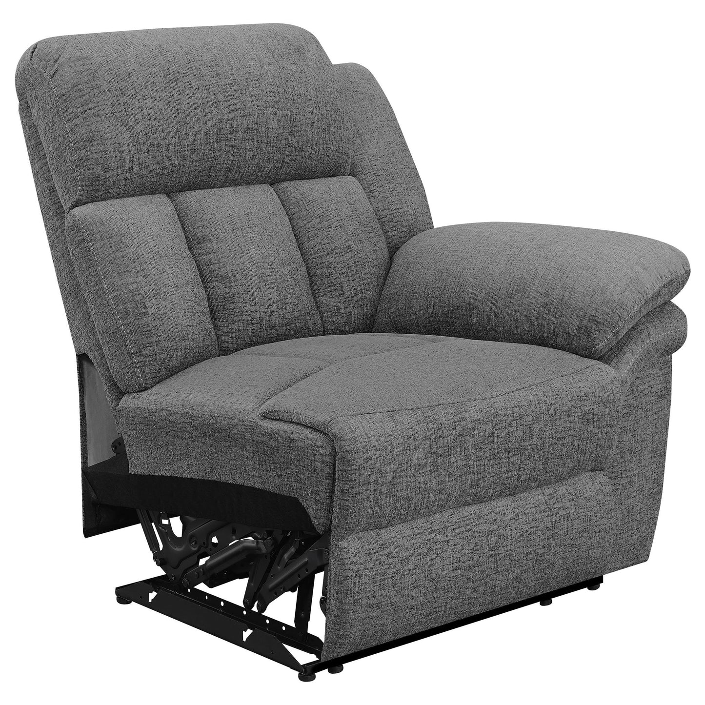 Divine - 5 Piece Power Reclining Home Theater Seating Set With Memory Foam Cushions And Storage Consoles