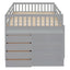 Bunk Bed With 4 Drawers And 3 Shelves