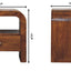 Darcy - Nightstand With Drawer And Open Shelf - Brown