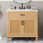 Bathroom Vanity With Ceramic Sink, Modern Free Standing Cabinet With Soft Close Drawers