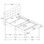 Tufted Full Panel Bed With Button Tufted Headboard, Platform Design - Charcoal