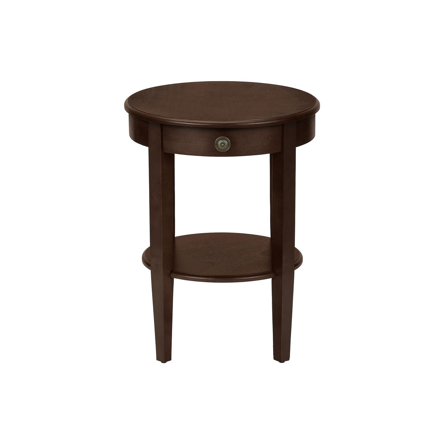 Accent Table, 2 Tier, Transitional - Espresso