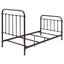 Twin Panel Bed With Ornate Design - Bronze