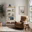 Parker - Bookcase With 5 Shelves - Off White / Natural