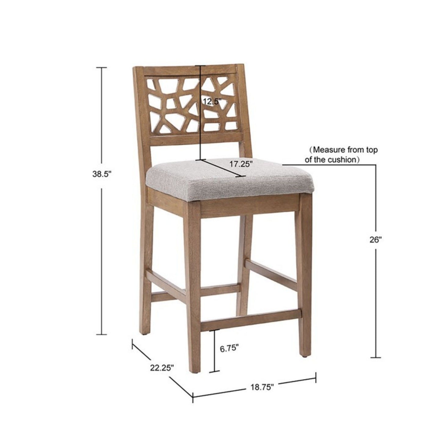 Counter Stool - Light Gray
