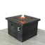 Fiber Reinforced Propane / Natural Gas Fire Pit Table - Charcoal
