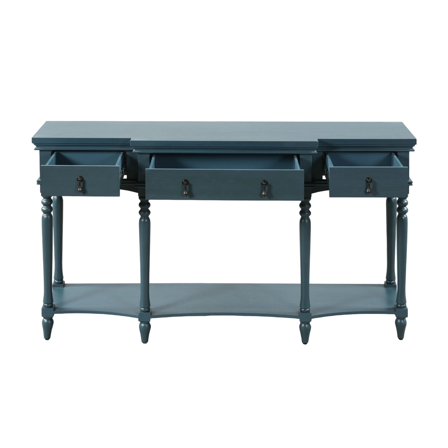 Retro Console Table With 3 Soft Close Drawers