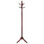 Coat Rack With Post Traditional Entryway Organizer With 6 Hooks - Brown